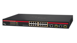 24 PORT POE-AT MANAGED SWITCH WITH 4 COMBO PORTS AND LCD DISPLAY