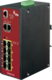 8-port 100/1000 SFP + 2-Ports 10/100/1000BaseT Managed Switch - ERPS
(-40~75℃) - Power 12-48V DC - 1/2