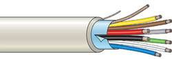 Kombinovaný kabel stíněný 8 žílový - lanko (100 m)