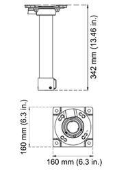 TruVision Stainless Steel Pendant Bracket for TVP-5201 - 2