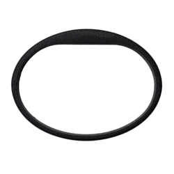 Silikonový náramek v černé barvě (5ks v balení) (ATS1458B) - 2